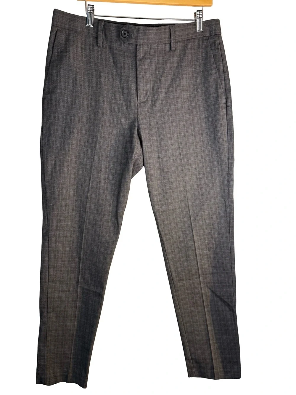 Banana Republic Gray Plaid Slim Trousers